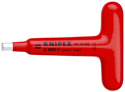 KNIPEX 98 14 05 Schraubendreher für Innensechskantschrauben mit T-Griff 120 mm Produktbild img1 L