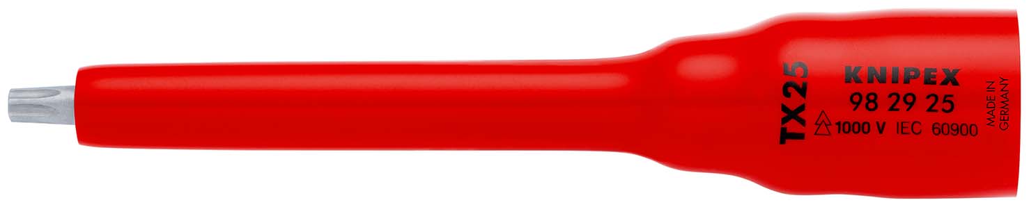 KNIPEX 98 29 25 Steckschlüsseleinsatz 3/8" für TX25 123 mm Produktbild img1 L