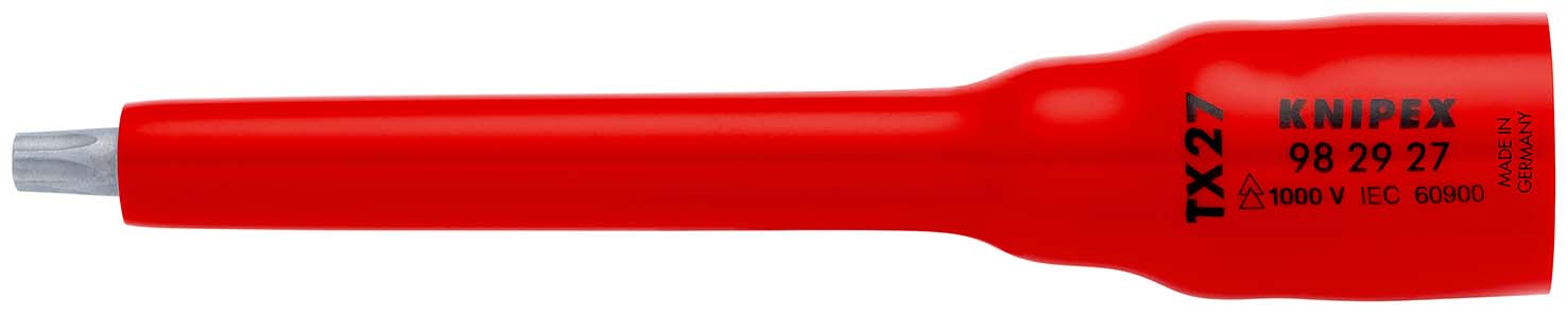 KNIPEX 98 29 27 Steckschlüsseleinsatz 3/8" für TX27 123 mm Produktbild img1 L