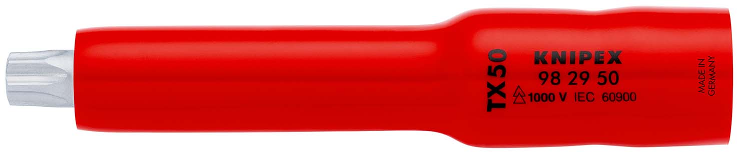 KNIPEX 98 29 50 Steckschlüsseleinsatz 3/8" für TX50 117 mm Produktbild img1 L