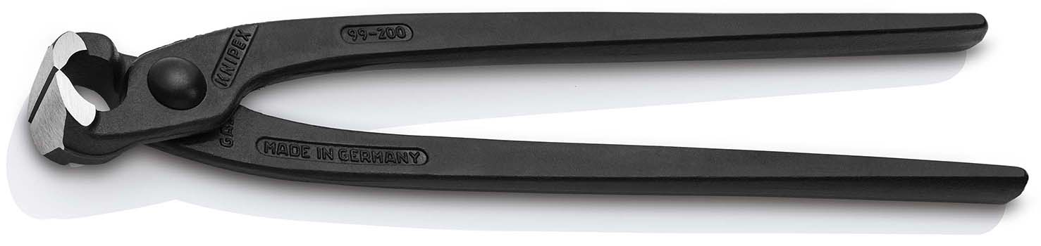 KNIPEX 99 00 200 EAN Monierzange (Rabitz- oder Flechterzange) 200 mm schwarz atramentiert poliert Produktbild img1 L