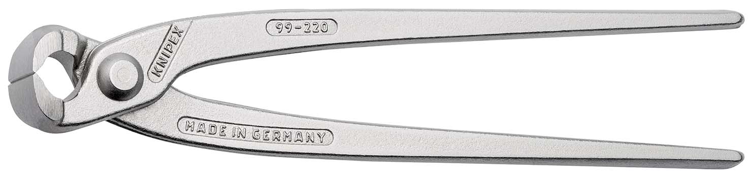 KNIPEX 99 04 220 EAN Monierzange (Rabitz- oder Flechterzange) 220 mm glanzverzinkt Produktbild img1 L