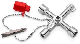 KNIPEX 00 11 03 Schaltschrankschlüssel Der Standard Schaltschrankschlüssel 76 mm Produktbild