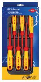 KNIPEX 00 20 12 V02 VDE Schraubendreher-Paket Schlitz / Phillips® 6-teilig Produktbild