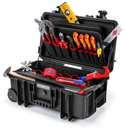 KNIPEX 00 21 33 S Werkzeugkoffer "Robust26 Move" Sanitär 17-teilig Produktbild