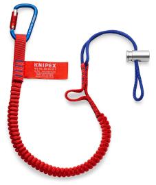 KNIPEX 00 50 12 T BK Fangleine mit fixiertem Materialkarabiner Zur Werkzeug-Absturzsicherung 900 mm Produktbild