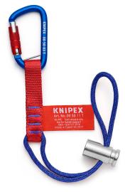 KNIPEX 00 50 13 T BK Adapterschlaufen mit fixiertem Materialkarabiner Zur Werkzeug-Absturzsicherung 186 mm Produktbild