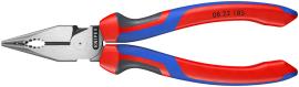 KNIPEX 08 22 185 Spitz-Kombizange 185 mm schwarz atramentiert mit Comfort-Griffen poliert Produktbild