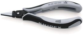 KNIPEX 34 42 130 ESD Präzisions-Elektronik-Greifzange ESD 130 mm brüniert mit Mehrkomponenten-Hüllen poliert Produktbild