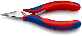 KNIPEX 35 22 115 Elektronik-Greifzange mit durchgestecktem Gelenk 115 mm mit Mehrkomponenten-Hüllen spiegelpoliert Produktbild