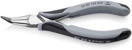 KNIPEX 35 82 145 ESD Elektronik-Greifzange ESD mit durchgestecktem Gelenk 145 mm spiegelpoliert mit Mehrkomponenten-Hüllen spiegelpoliert Produktbild