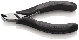 KNIPEX 64 32 120 ESD Elektronik-Vornschneider ESD 120 mm mit Mehrkomponenten-Hüllen spiegelpoliert Produktbild