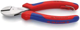 KNIPEX 73 05 160 T X-Cut® Kompakt-Seitenschneider 160 mm verchromt mit Mehrkomponenten-Hüllen, mit integrierter Befestigungsöse zum Anbringen einer Absturzsicherung Produktbild