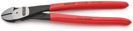 KNIPEX 74 21 250 Kraft-Seitenschneider 250 mm schwarz atramentiert mit Kunststoff überzogen poliert Produktbild