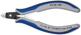 KNIPEX 79 22 120 Präzisions-Elektronik-Seitenschneider 120 mm brüniert mit Mehrkomponenten-Hüllen poliert Produktbild