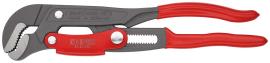 KNIPEX 83 61 010 Rohrzange S-Maul mit Schnelleinstellung 330 mm grau pulverbeschichtet mit Kunststoff überzogen Produktbild