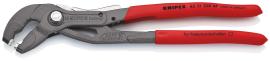 KNIPEX 85 51 250 AF Federbandschellenzange mit Feststeller 250 mm grau atramentiert mit rutschhemmendem Kunststoff überzogen Produktbild