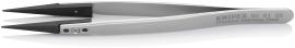 KNIPEX 92 81 05 Pinzette mit Wechselspitzen ESD 130 mm Glatt Produktbild