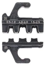 KNIPEX 97 39 05 Crimpeinsatz für unisolierte, offene Steckverbinder (4,8 + 6,3 mm Steckerbreite) Produktbild