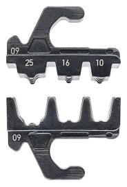 KNIPEX 97 39 09 Crimpeinsatz für isolierte + unisolierte Aderendhülsen 10 / 16 / 25 mm² Produktbild