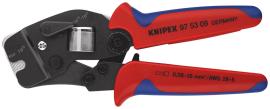 KNIPEX 97 53 09 SB Selbsteinstellende Crimpzange für Aderendhülsen mit Fronteinführung 190 mm brüniert mit Mehrkomponenten-Hüllen Produktbild