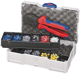 KNIPEX 97 90 23 Crimp-Sortiment für Aderendhülsen 1 x 97 52 38, 7 x Aderendhülsen Sets 265 mm Produktbild