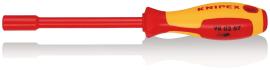 KNIPEX 98 03 07 Steckschlüssel mit Schraubendreher-Griff 237 mm brüniert isoliert mit Mehrkomponenten-Hüllen, VDE-geprüft Produktbild