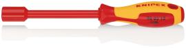 KNIPEX 98 03 12 Steckschlüssel mit Schraubendreher-Griff 237 mm brüniert isoliert mit Mehrkomponenten-Hüllen, VDE-geprüft Produktbild