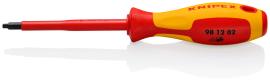 KNIPEX 98 12 02 Schraubendreher für Robertsonschrauben R2 210 mm brüniert isoliert mit Mehrkomponenten-Hüllen, VDE-geprüft Produktbild