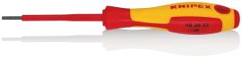 KNIPEX 98 20 25 Schraubendreher für Schlitzschrauben 177 mm brüniert isolierender Mehrkomponenten-Griff, VDE-geprüft Produktbild