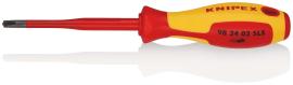 KNIPEX 98 24 02 SLS Schraubendreher (Slim) PlusMinus Phillips® 212 mm brüniert isolierender Mehrkomponenten-Griff, VDE-geprüft Produktbild