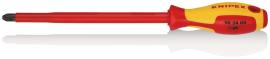 KNIPEX 98 24 04 Schraubendreher für Kreuzschlitzschrauben Phillips® 320 mm brüniert isolierender Mehrkomponenten-Griff, VDE-geprüft Produktbild
