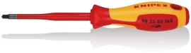 KNIPEX 98 25 02 SLS Schraubendreher (Slim) PlusMinus Pozidriv® 212 mm brüniert isolierender Mehrkomponenten-Griff, VDE-geprüft Produktbild