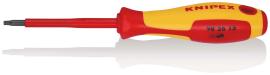 KNIPEX 98 26 15 Schraubendreher für Torx®-Schrauben 185 mm brüniert isolierender Mehrkomponenten-Griff, VDE-geprüft Produktbild