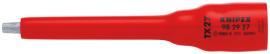 KNIPEX 98 29 27 Steckschlüsseleinsatz 3/8" für TX27 123 mm Produktbild