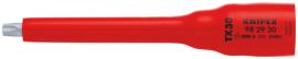 KNIPEX 98 29 30 Steckschlüsseleinsatz 3/8" für TX30 123 mm Produktbild