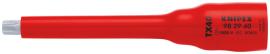 KNIPEX 98 29 40 Steckschlüsseleinsatz 3/8" für TX40 123 mm Produktbild