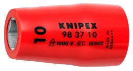 KNIPEX 98 37 10 Steckschlüsseleinsatz für Sechskantschrauben mit Innenvierkant 3/8" 42 mm Produktbild