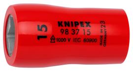 KNIPEX 98 37 15 Steckschlüsseleinsatz für Sechskantschrauben mit Innenvierkant 3/8" 47 mm Produktbild
