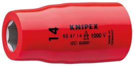 KNIPEX 98 47 14 Steckschlüsseleinsatz für Sechskantschrauben mit Innenvierkant 1/2" 55 mm Produktbild