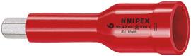 KNIPEX 98 49 06 Steckschlüsseleinsatz für Innensechskantschrauben mit Innenvierkant 1/2" 75 mm Produktbild