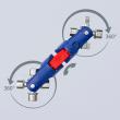 KNIPEX 00 11 06 V04 Universalschlüssel JointKey Quadro für gängige Absperrsysteme 161 mm Produktbild img6 S