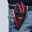KNIPEX 95 05 20 SB Gewinkelte Elektrikerschere 160 mm spiegelpoliert mit Mehrkomponenten-Hüllen, glasfaserverstärkt Produktbild img3 S