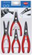 KNIPEX 00 20 03 SB Präzisions-Sicherungsringzangen-Set 4-teilig Produktbild img1 S
