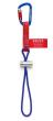 KNIPEX 00 50 13 T BK Adapterschlaufen mit fixiertem Materialkarabiner Zur Werkzeug-Absturzsicherung 186 mm Produktbild img2 S
