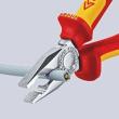 KNIPEX 03 06 180 T Kombizange 180 mm verchromt isoliert mit Mehrkomponenten-Hüllen, VDE-geprüft; mit integrierter isolierter Befestigungsöse zum Anbringen einer Absturzsicherung Produktbild img3 S