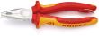 KNIPEX 03 06 180 T Kombizange 180 mm verchromt isoliert mit Mehrkomponenten-Hüllen, VDE-geprüft; mit integrierter isolierter Befestigungsöse zum Anbringen einer Absturzsicherung Produktbild img1 S