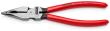 KNIPEX 08 21 185 Spitz-Kombizange 185 mm schwarz atramentiert mit Kunststoff überzogen poliert Produktbild