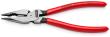 KNIPEX 08 21 185 Spitz-Kombizange 185 mm schwarz atramentiert mit Kunststoff überzogen poliert Produktbild img2 S