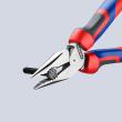 KNIPEX 08 22 185 Spitz-Kombizange 185 mm schwarz atramentiert mit Comfort-Griffen poliert Produktbild img6 S